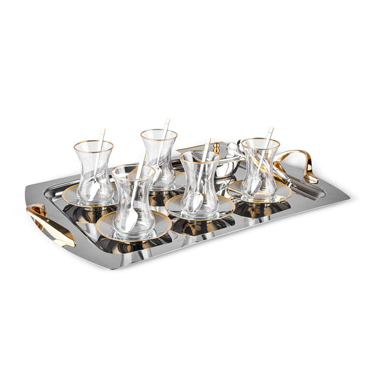 Perry Gold 40 Piece Tea Set
