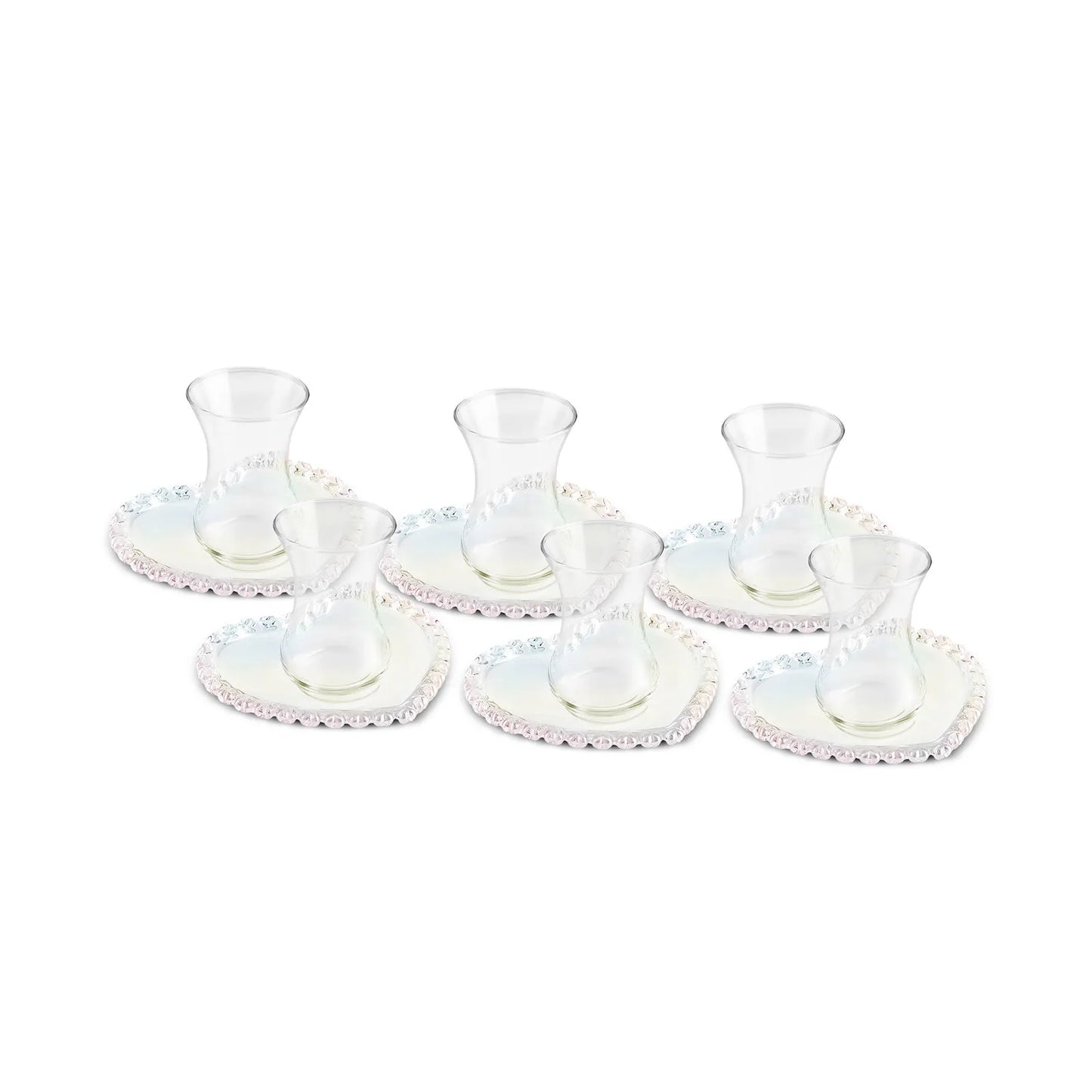 Karaca Rory 6-Person 12-Piece Tea Set 130ml