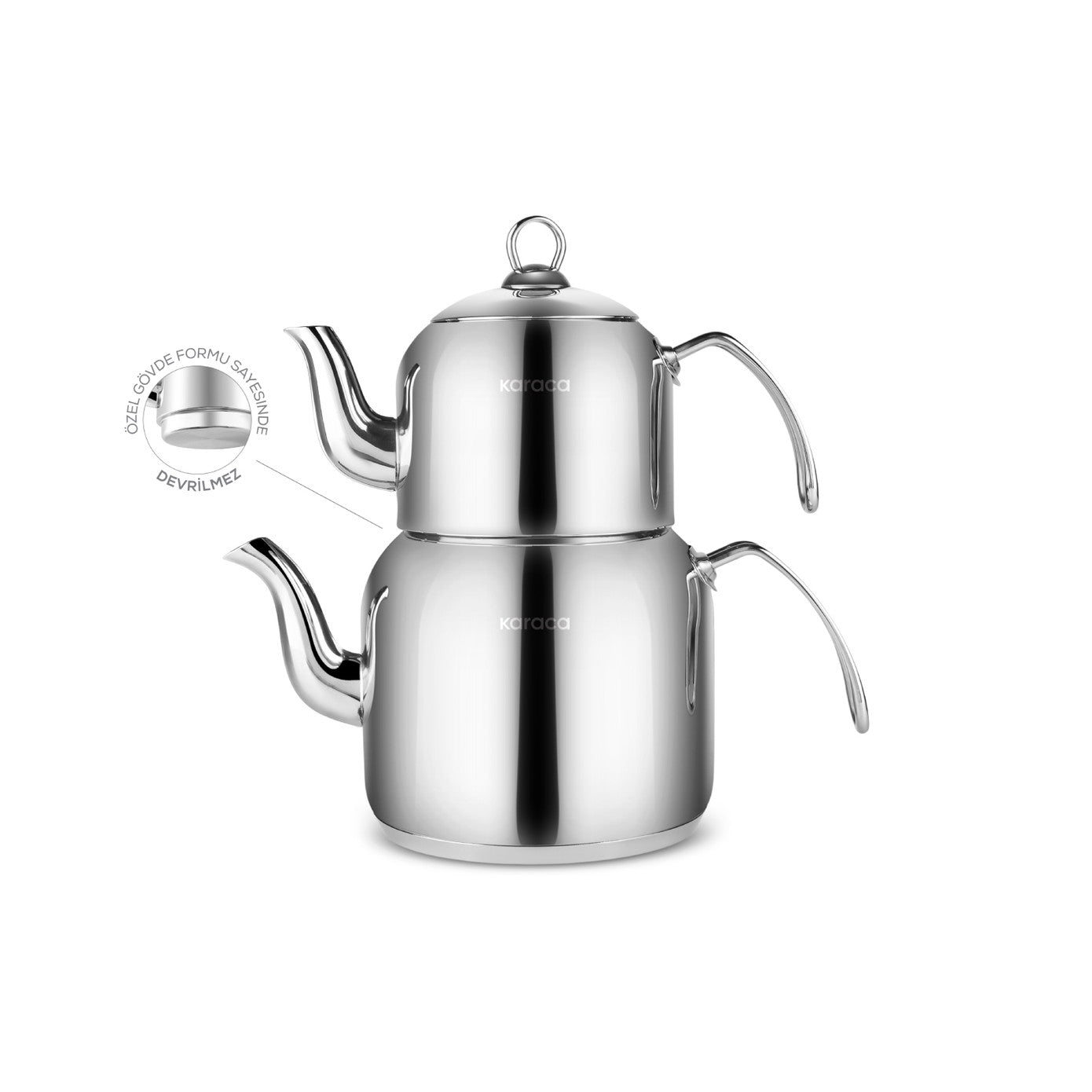 Deren Non-Tilting Induction Based Maxi Size Teapot Set