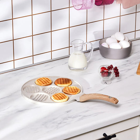 Biogranite Waffle Pan 26 Cm Cream