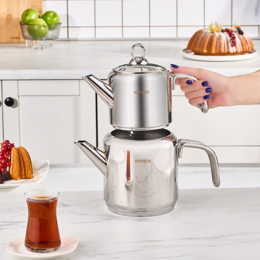 Karaca New Mani Midi Size Teapot Set
