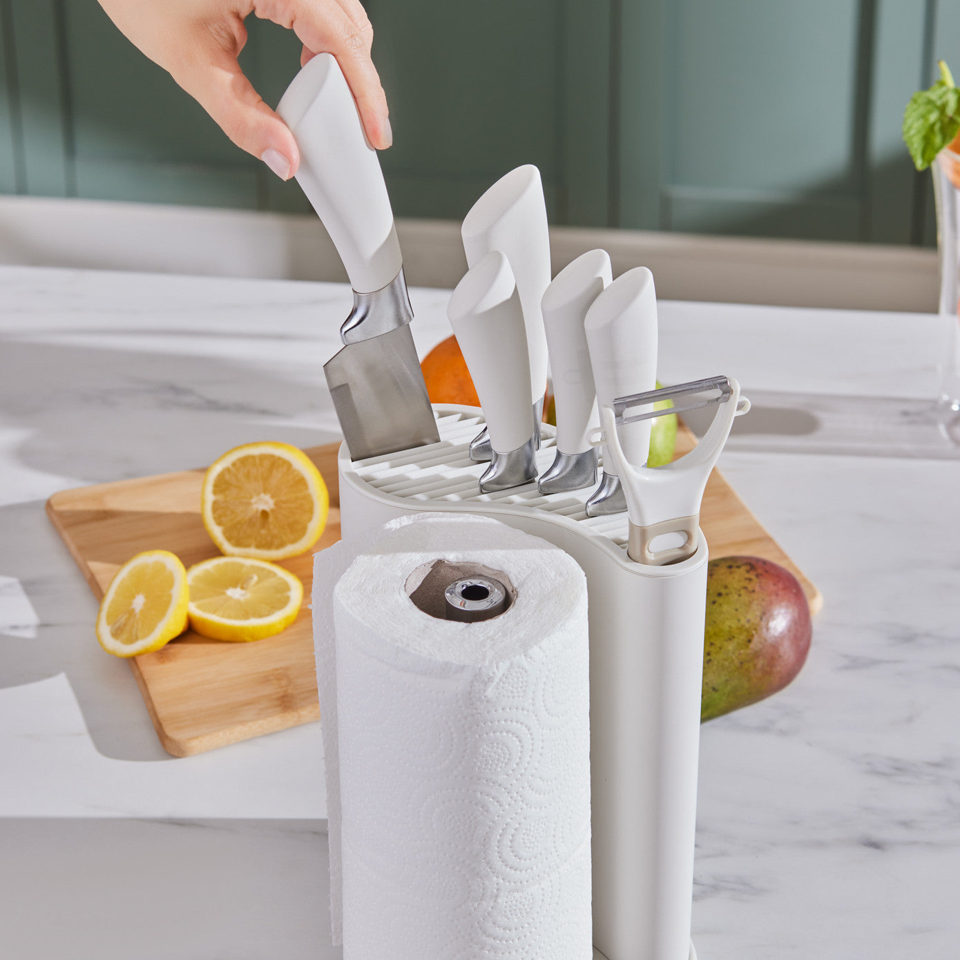 Karaca Mega Force 7 Piece Knife Set with Napkin Holder