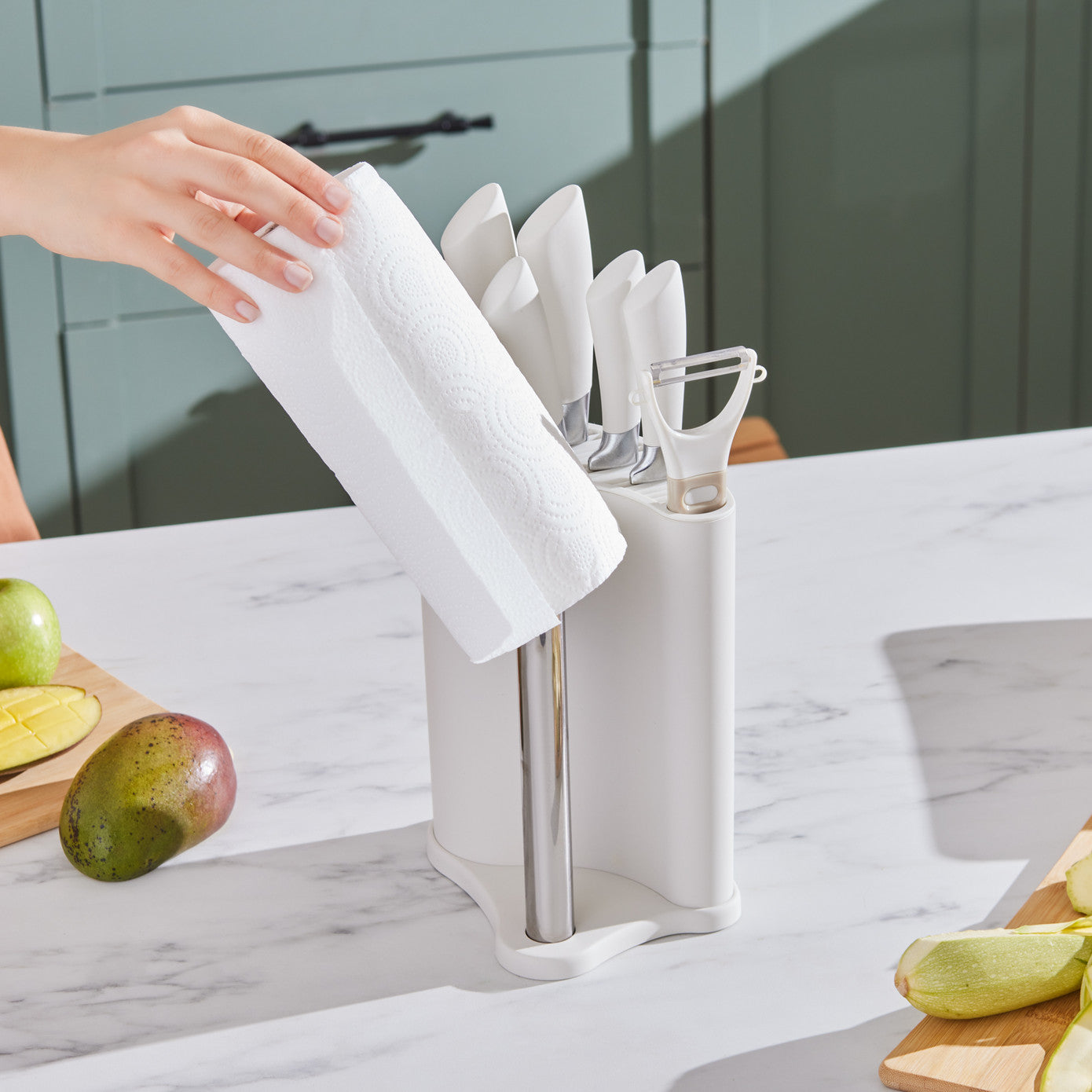 Karaca Mega Force 7 Piece Knife Set with Napkin Holder
