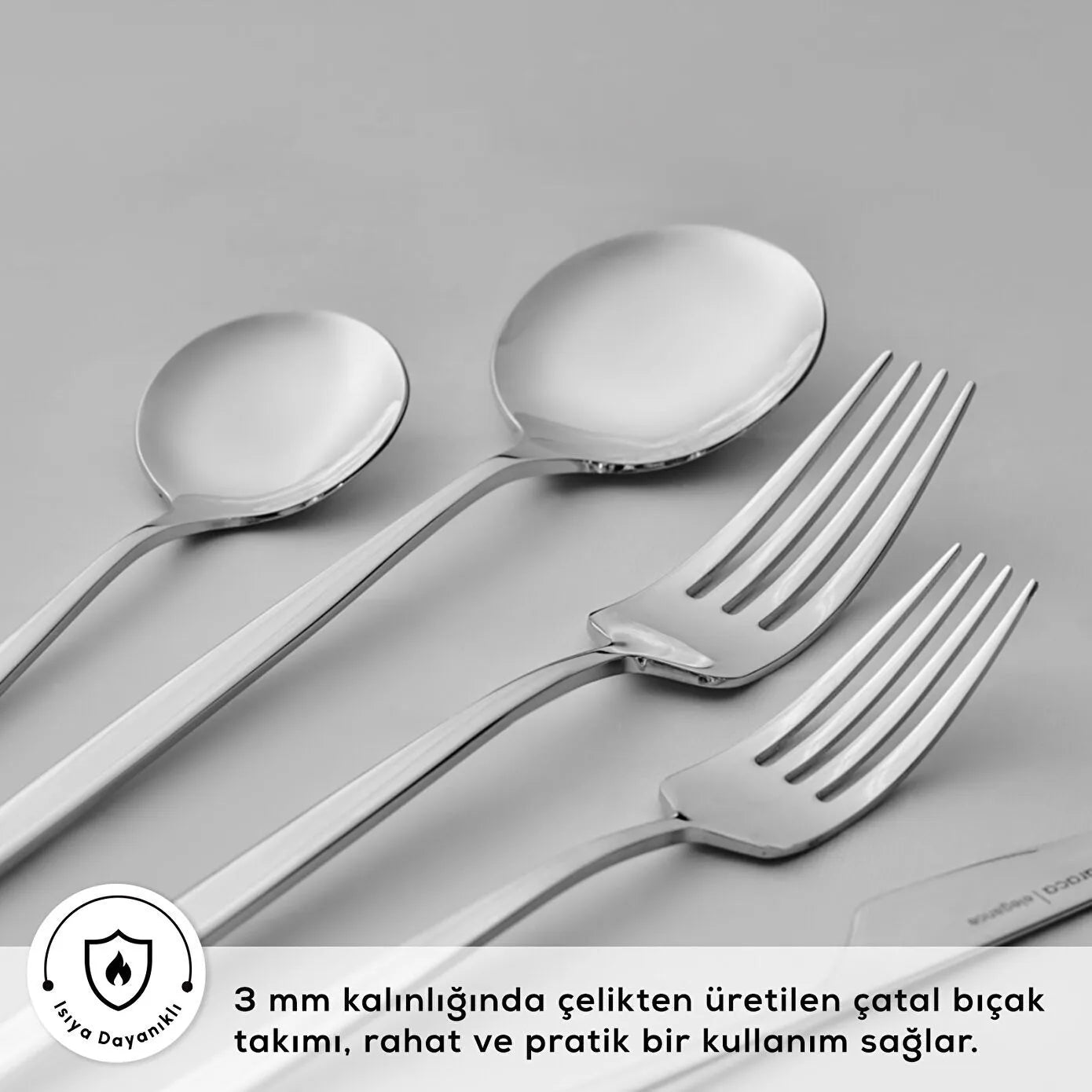 Elegance Braga Platinum 84 Piece Cutlery Set for 12 People