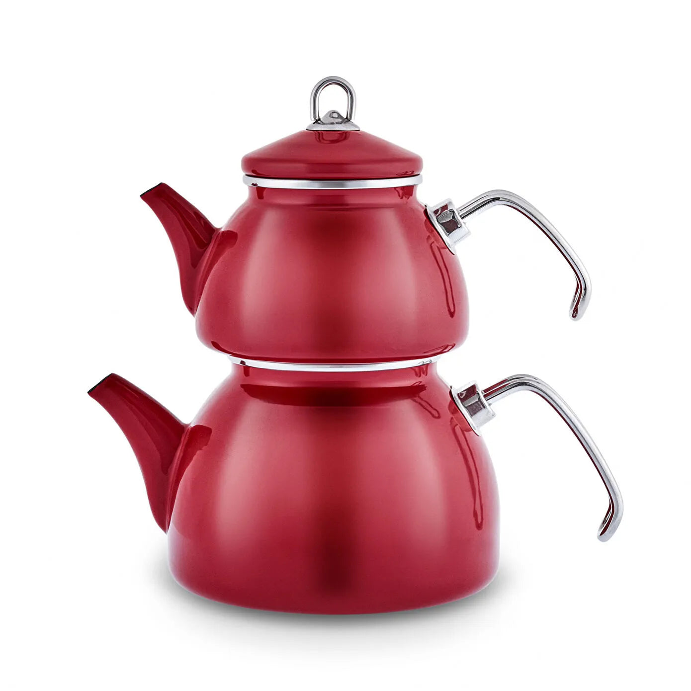Loreto Enamel Teapot, Red