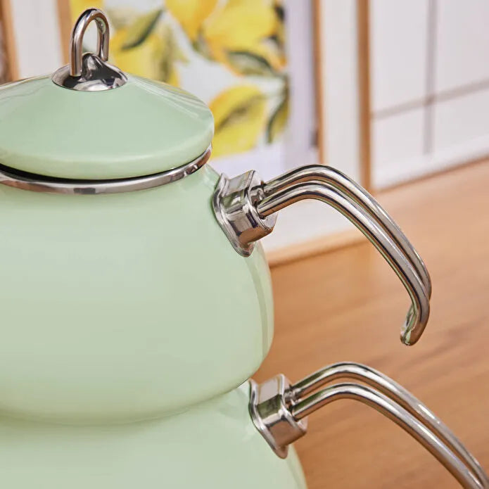 Loreto Enamel Teapot, Green