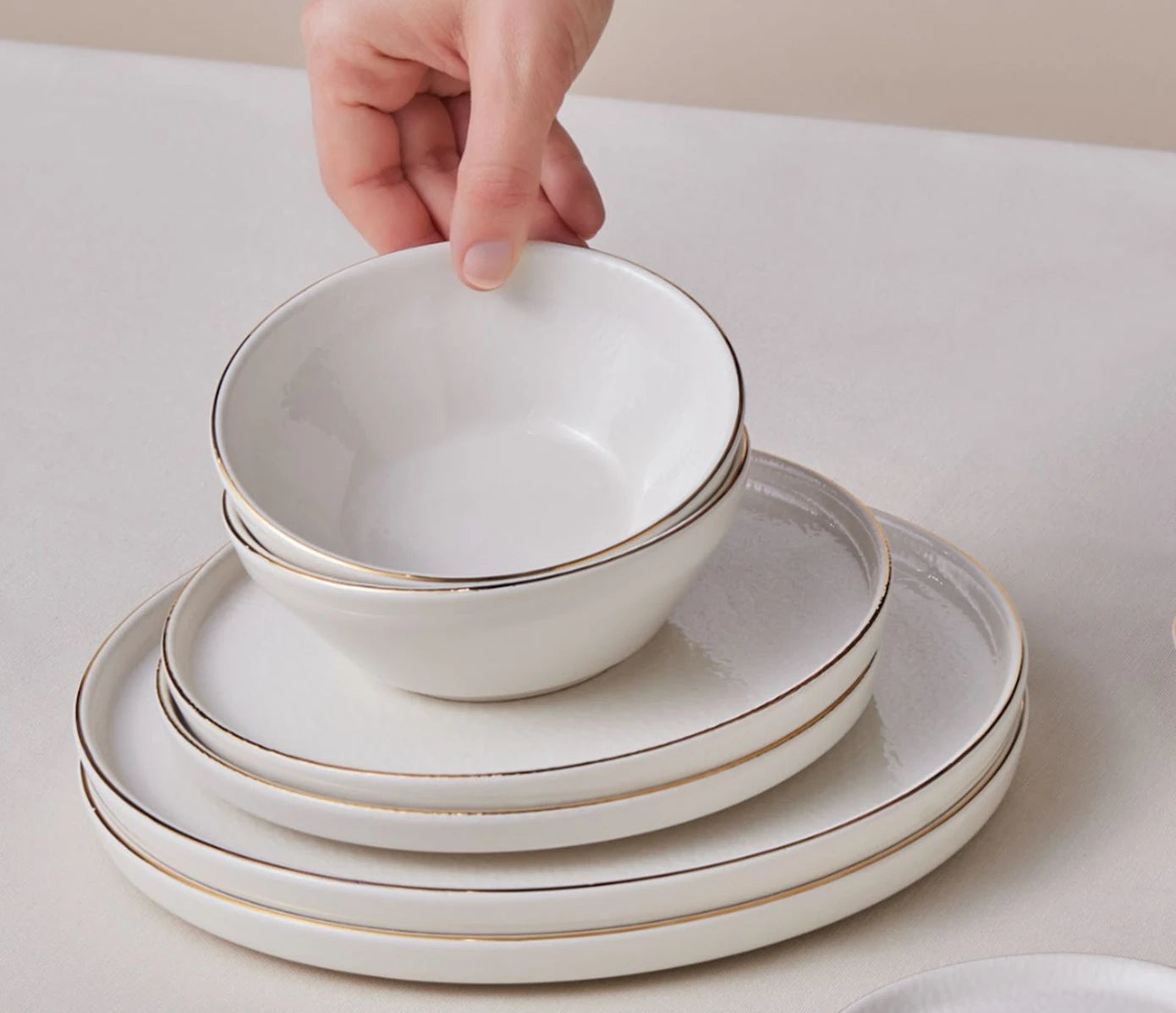 Karaca Soft 8 Piece Dinner Set for 2 People