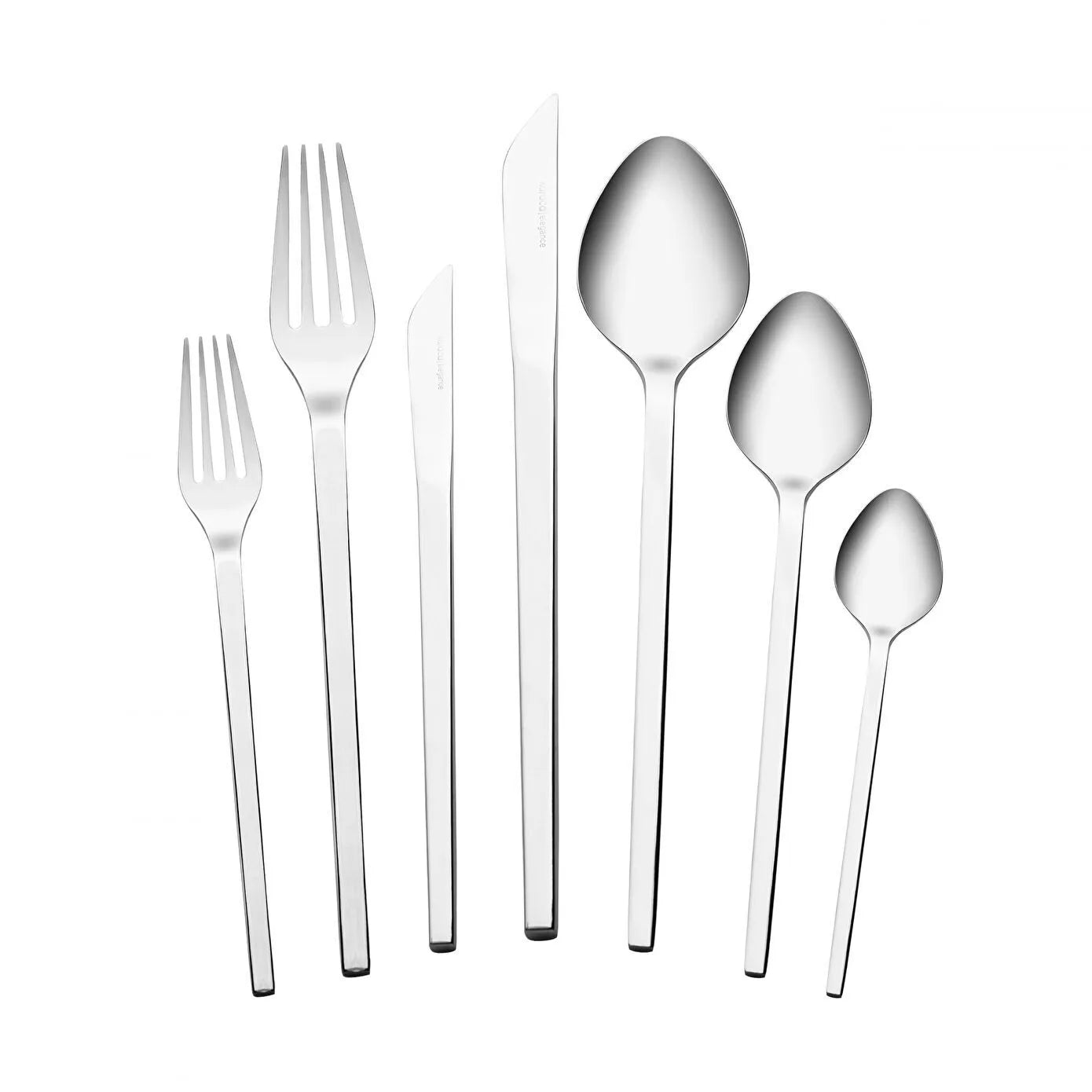 Karaca Elegance Monolith Platinum 84-Piece Cutlery Set for 12 People