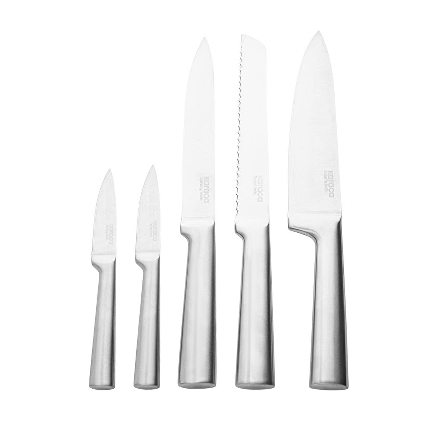 Karaca Samurai Thor New Japanese Steel 6 Piece Knife Set Wood