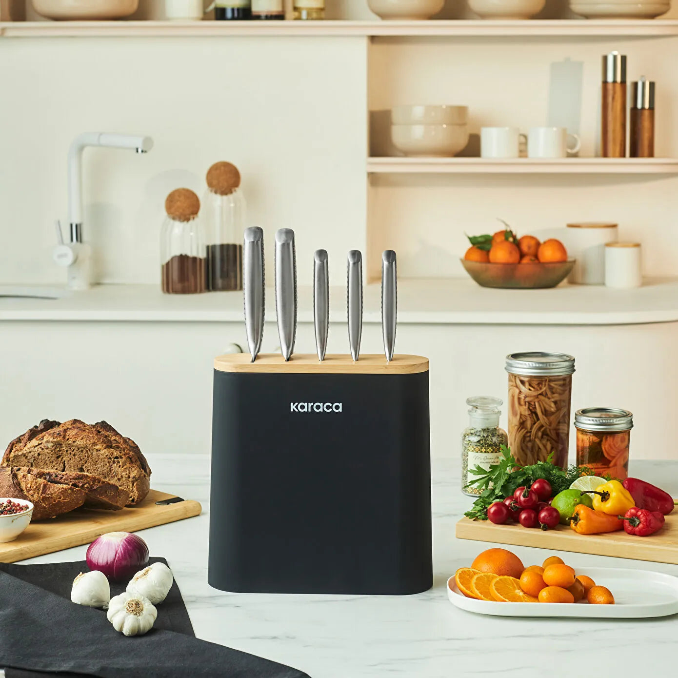 Karaca Samurai Solid Japanese Steel 6 Piece Knife Set