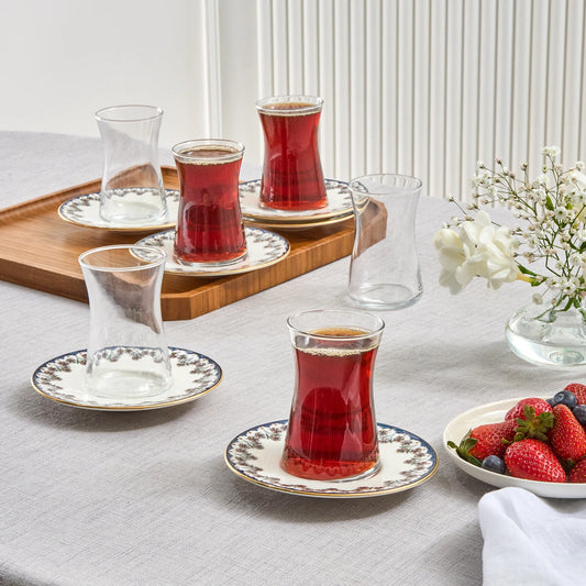 Florus 12 Piece Tea Set for 6 People