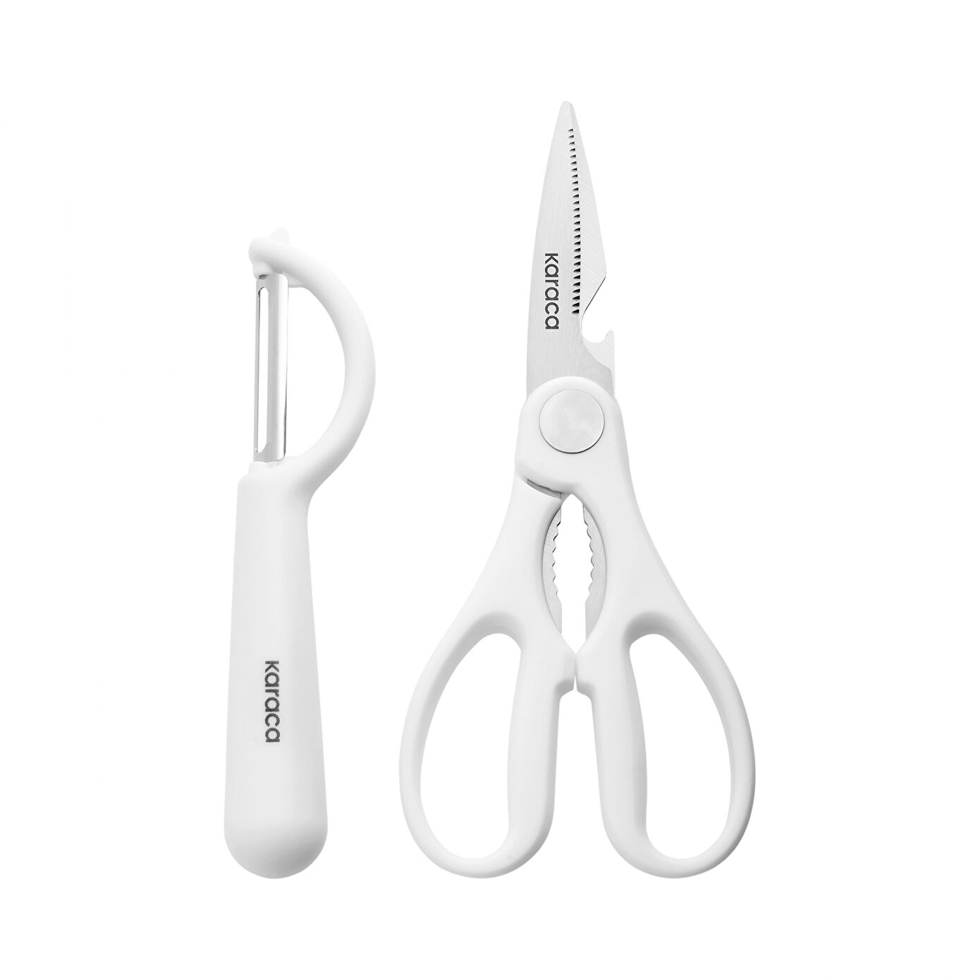 Karaca Markus Cleaver 5 Piece Knife Set White