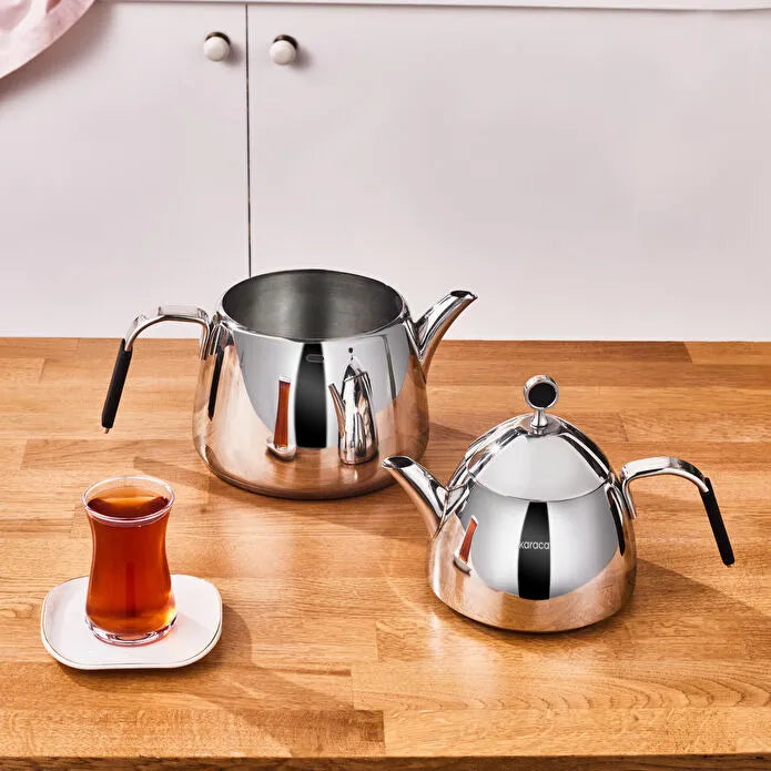 Rodos Induction Base Maxi Teapot Set, Black