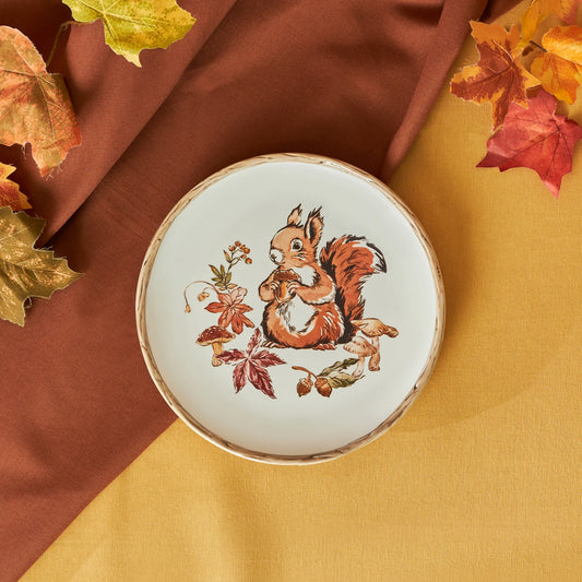 Cozy Squirrel Cake Plate 21 cm