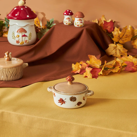 Cozy Mushroom Lidded Bowl 380 ml