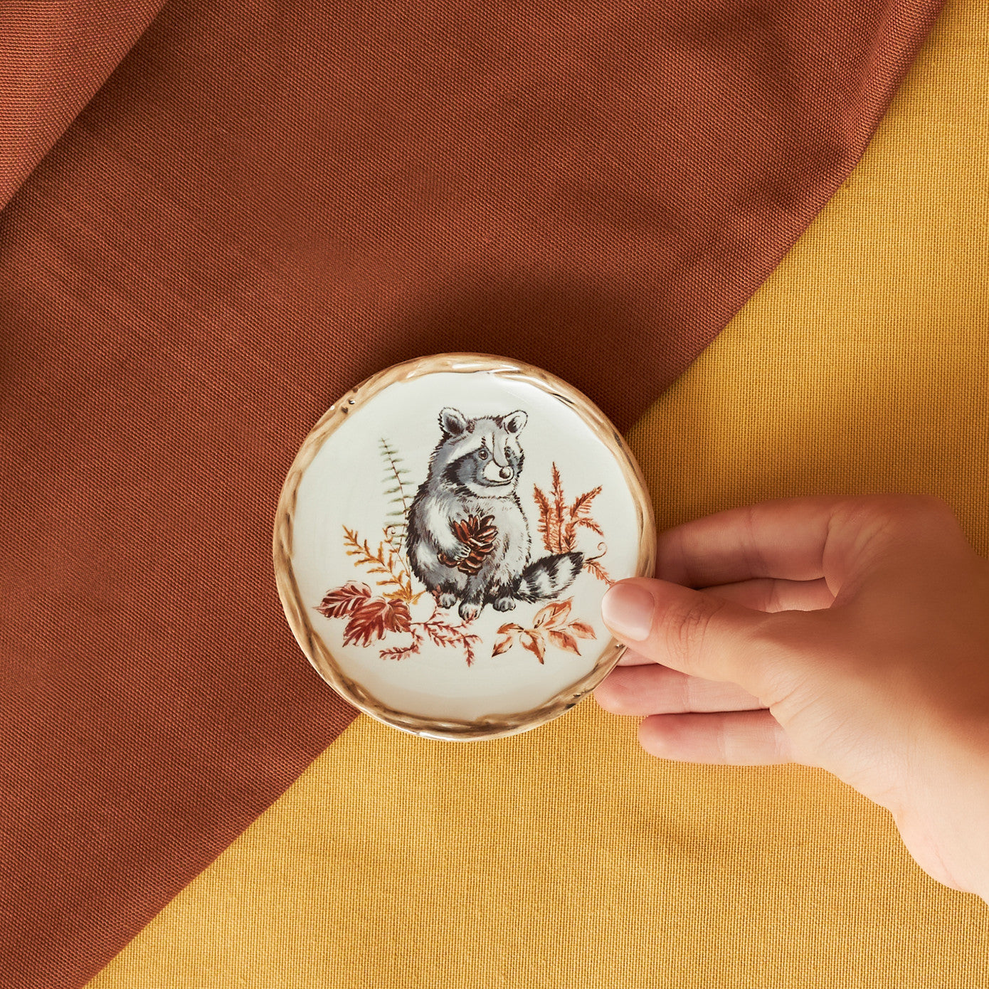 Cozy Raccoon Coaster