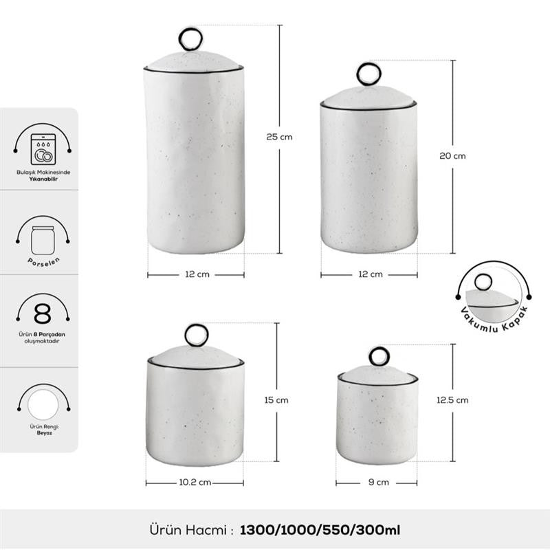 Lina 4 Piece Spice Jar/Spice Set