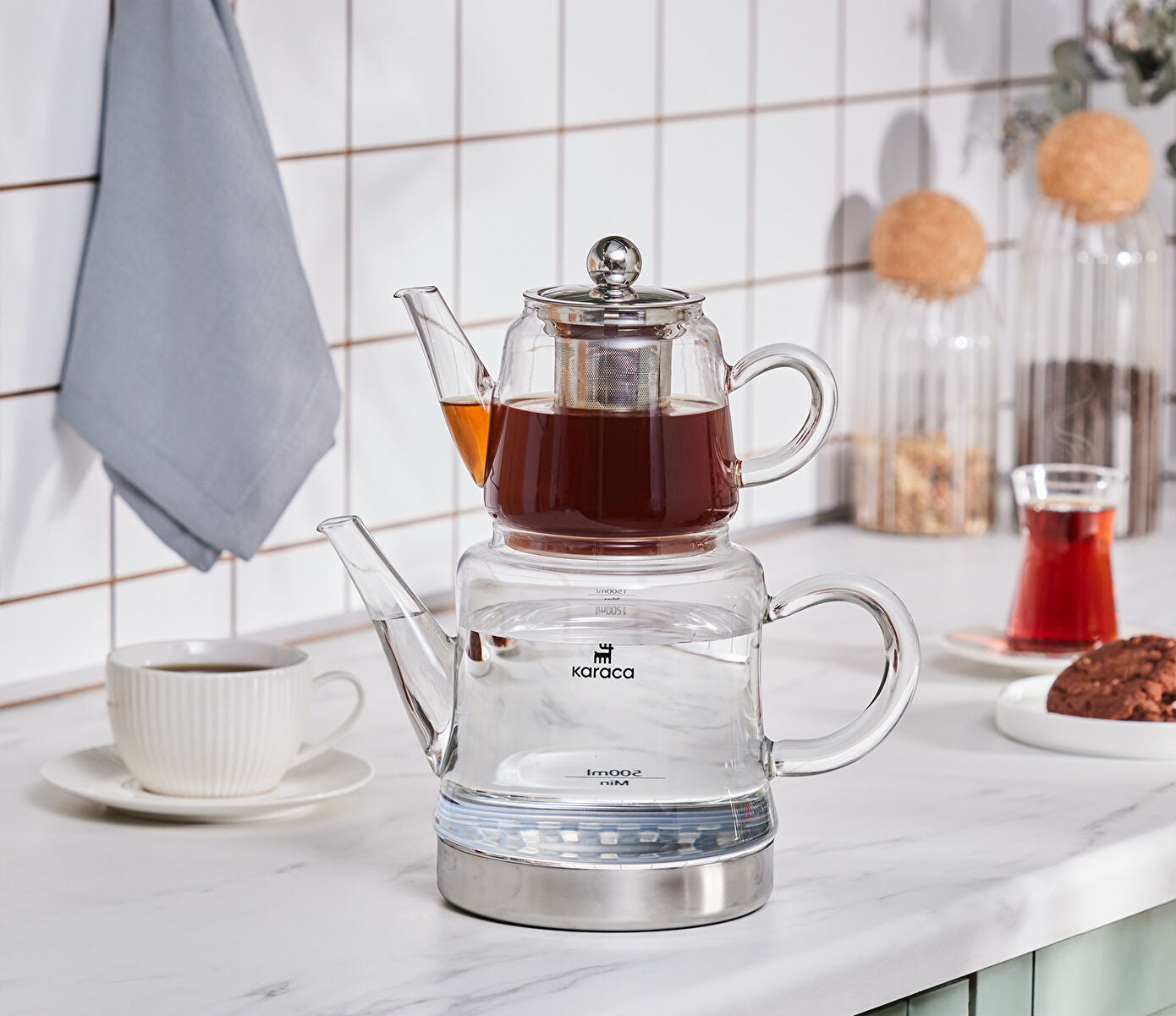 Dora Midi Borosilicate Glass Teapot