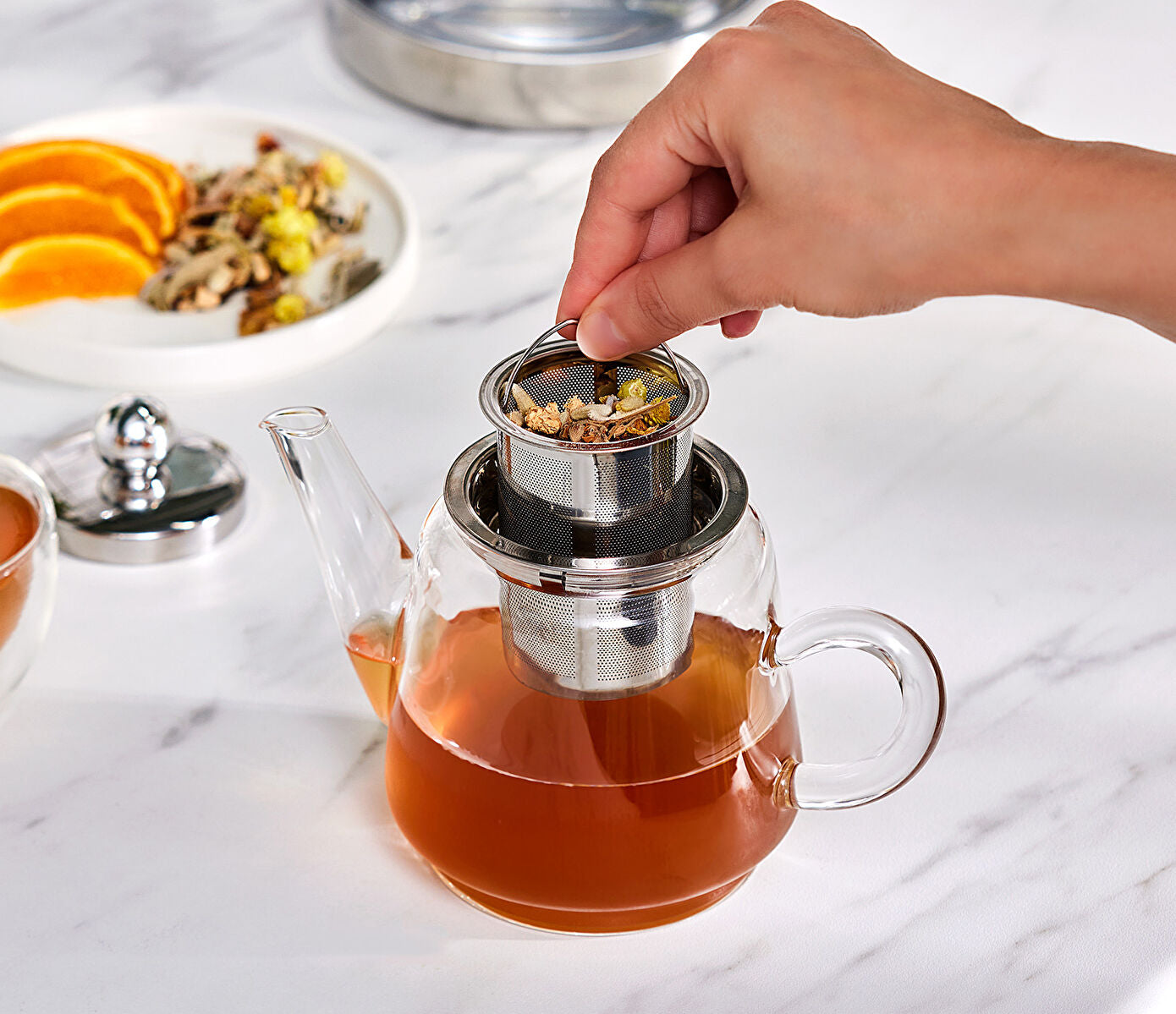 Dora Midi Borosilicate Glass Teapot