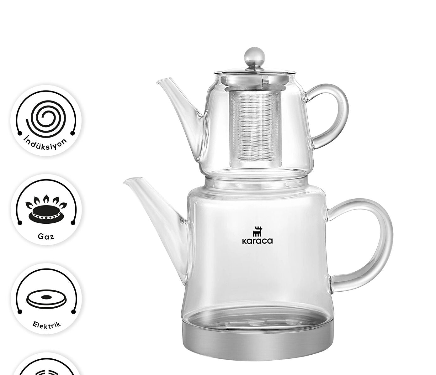 Dora Midi Borosilicate Glass Teapot