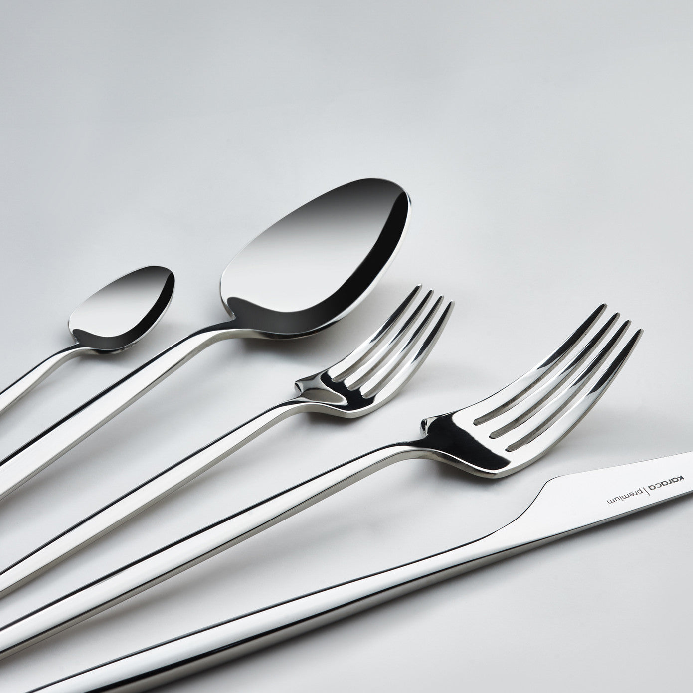 316 Premium Moongate Platinum 12 Person 84 Piece Cutlery Set