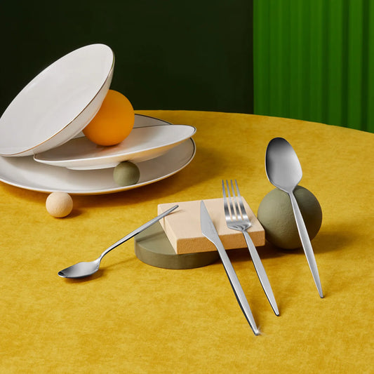 316 Elegance Thor Platinum 84 Piece Cutlery Set for 12 People