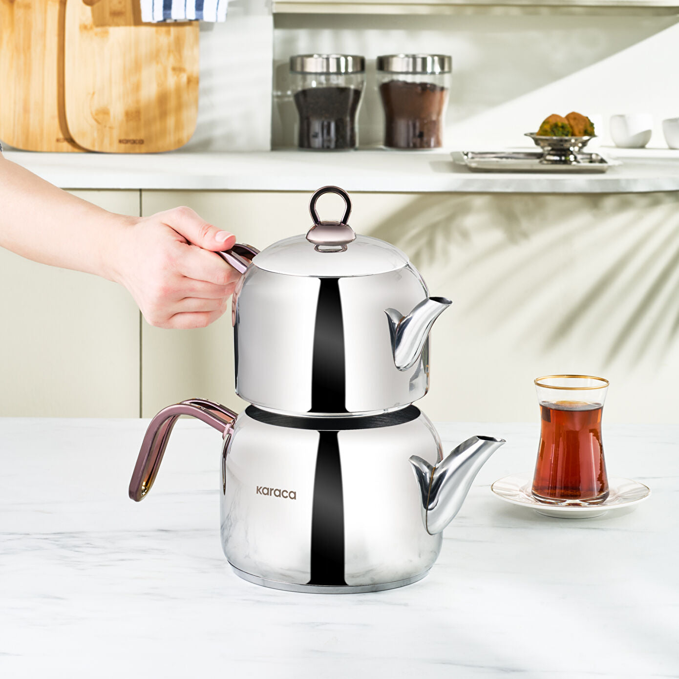 Urban Induction Based Midi Teapot Set - Rose