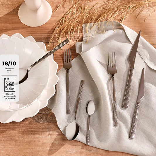 Side 84 Piece Cutlery Set for 12 People