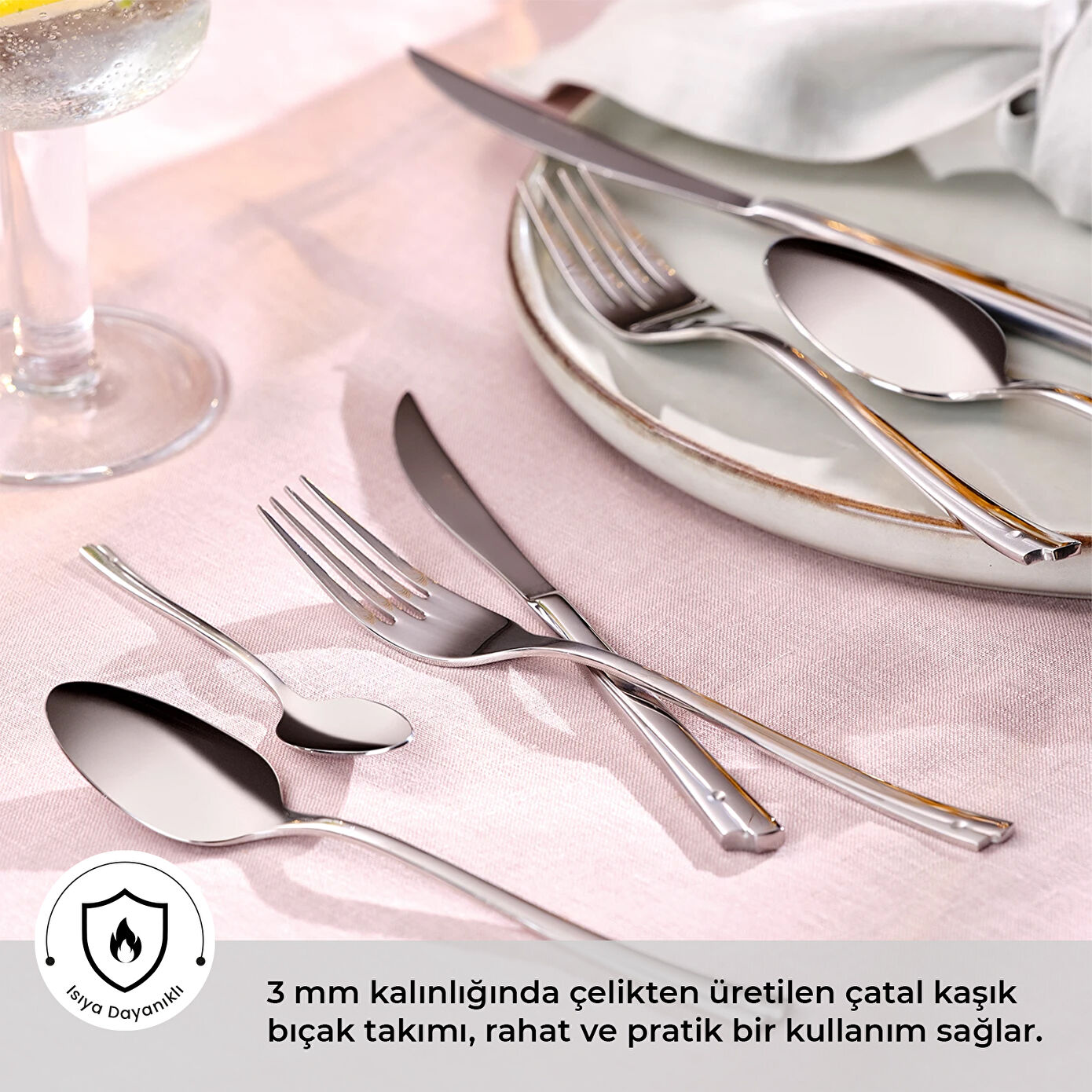 Accura 84 Piece Cutlery Set for 12 People