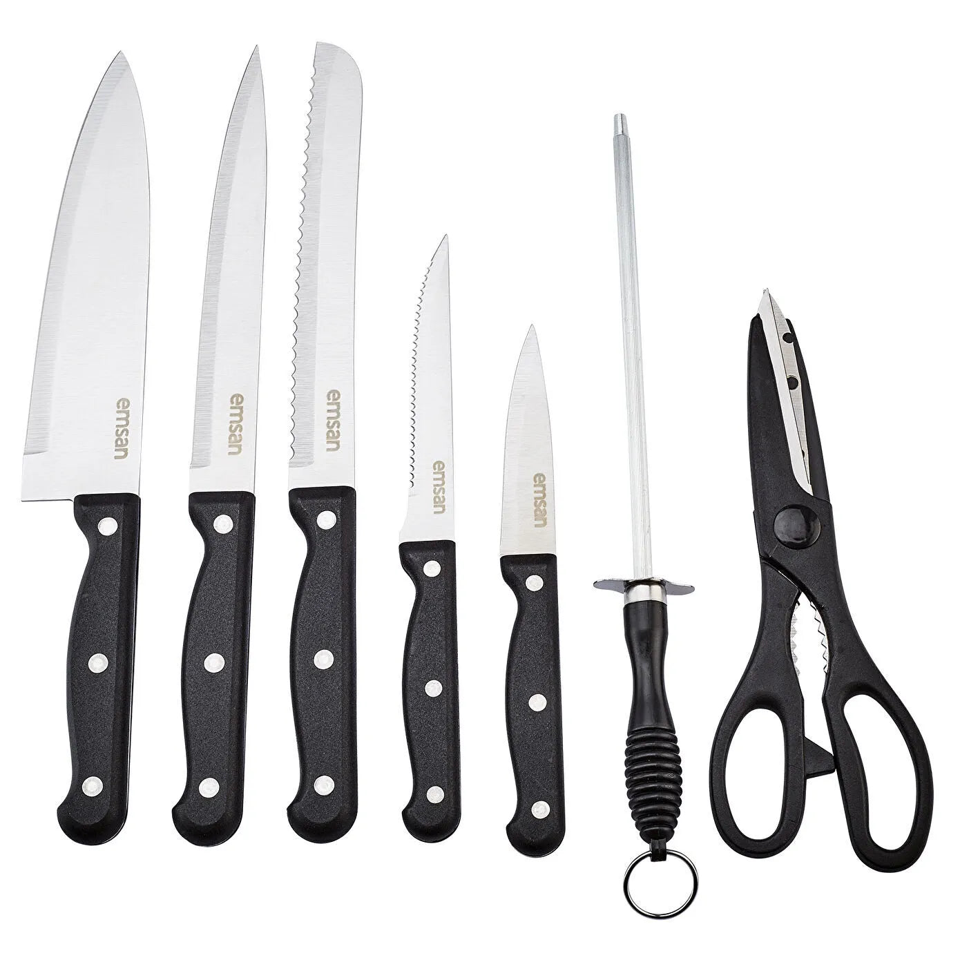 Emsan Universal 15 Piece Knife Set with Stand