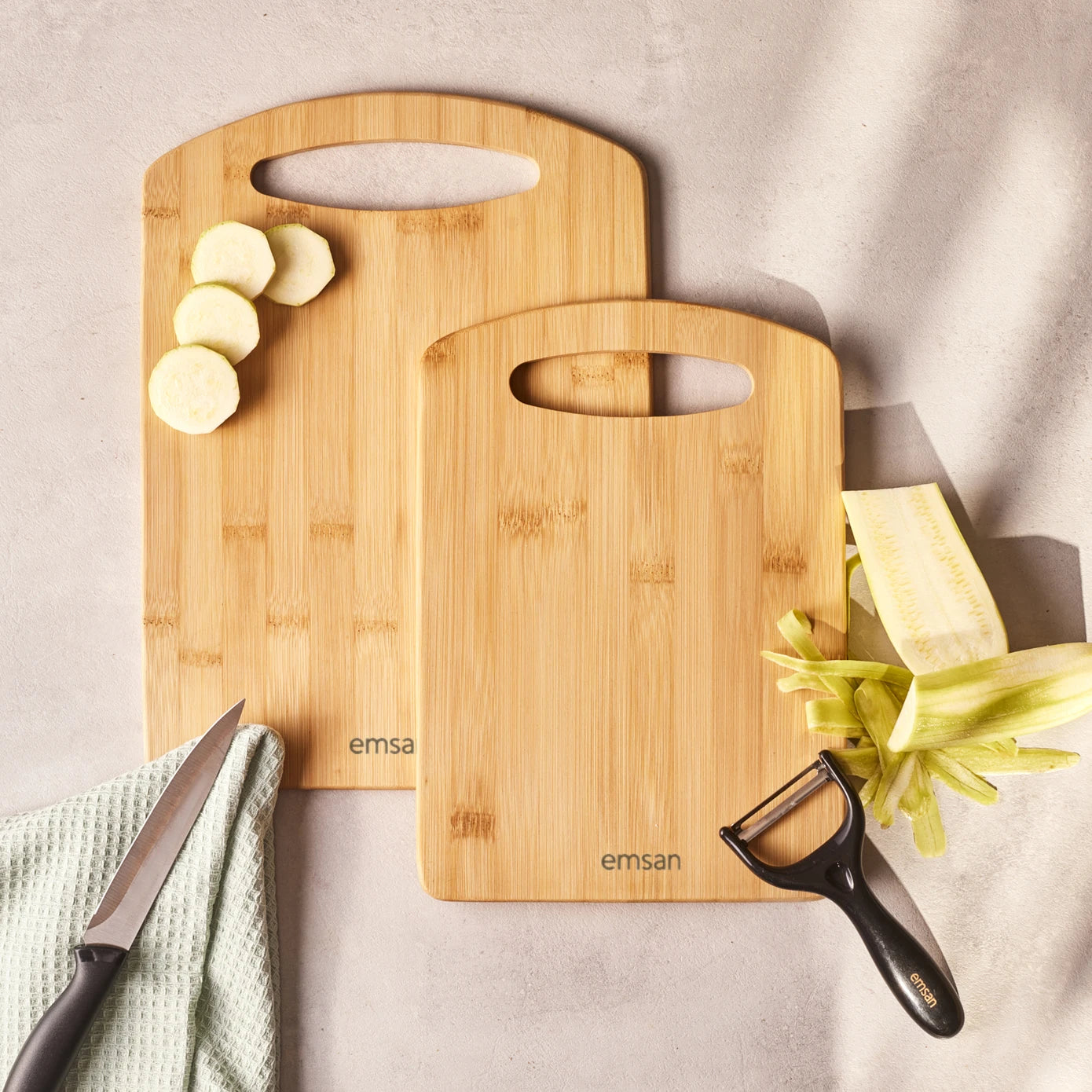 Emsan Bamboo Moody 2-Piece Cutting Board