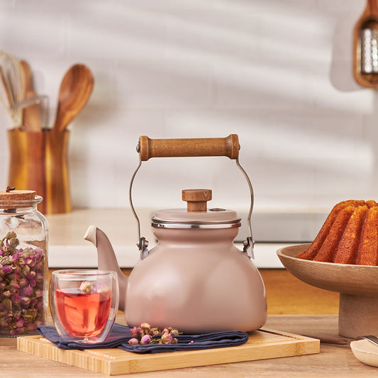 Emsan Royal Enamel Teapot Kettle Mink