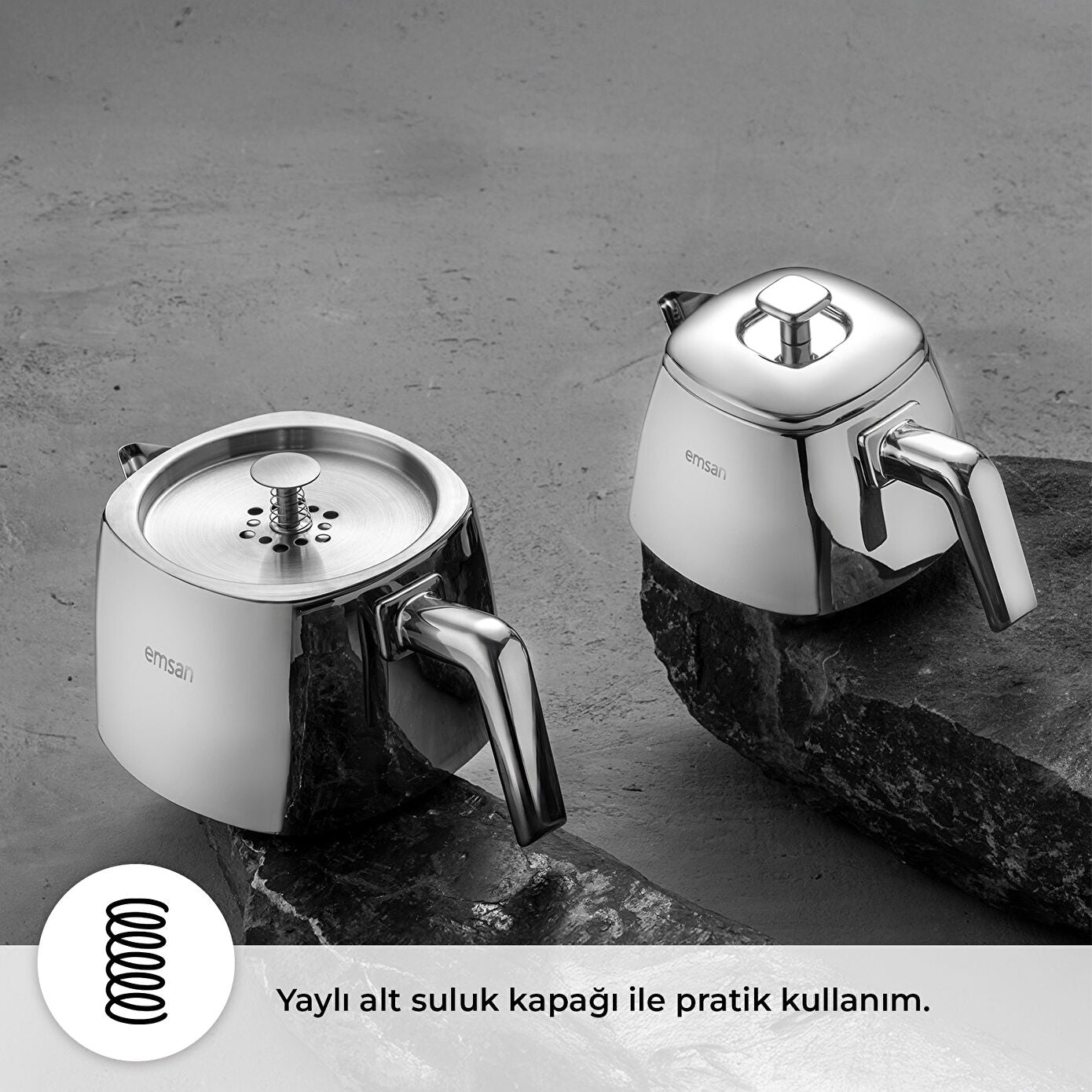 Emsan Tea Time Teapot Set Small 0,7 Lt - 1,5 Lt