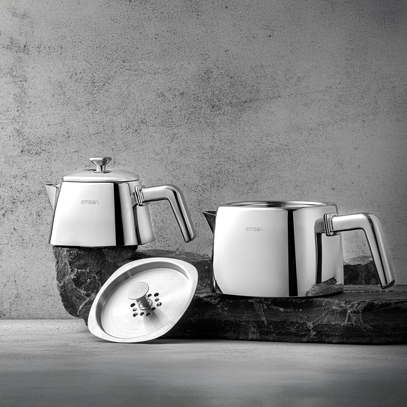 Emsan Tea Time Teapot Set Small 0,7 Lt - 1,5 Lt