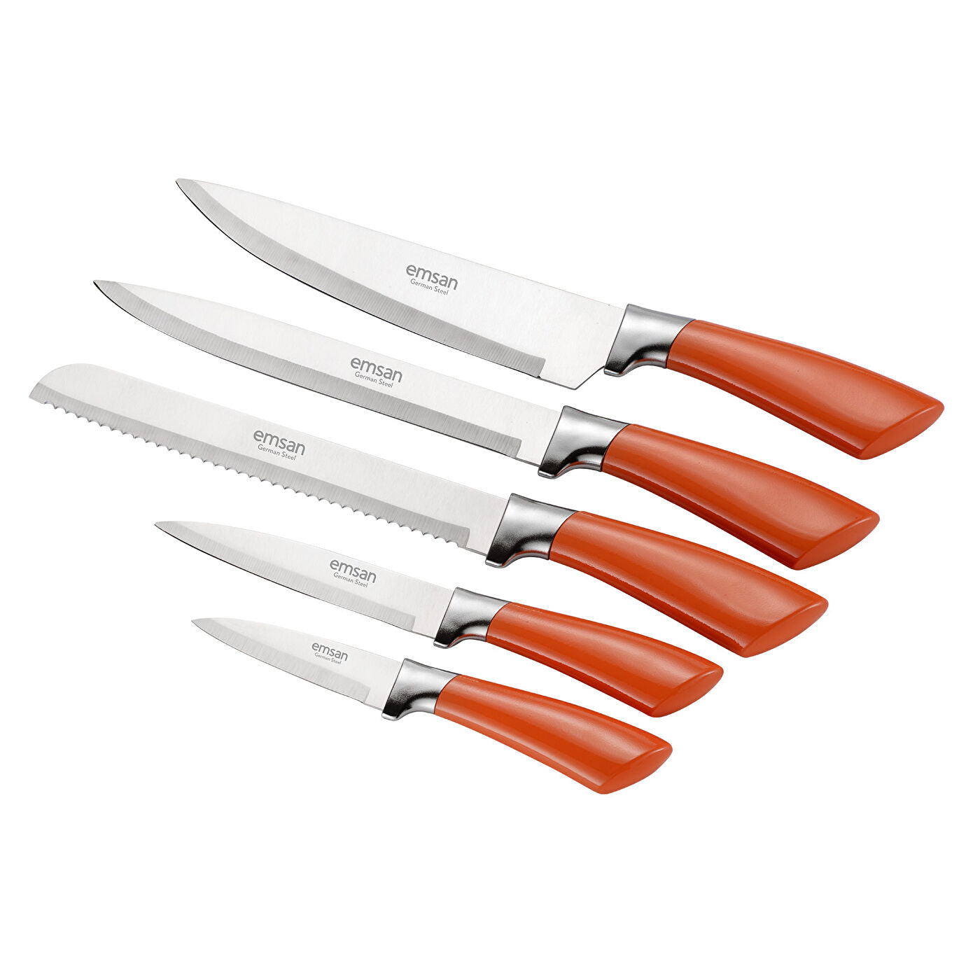 Venice 6 Piece Knife Set Cinnammon