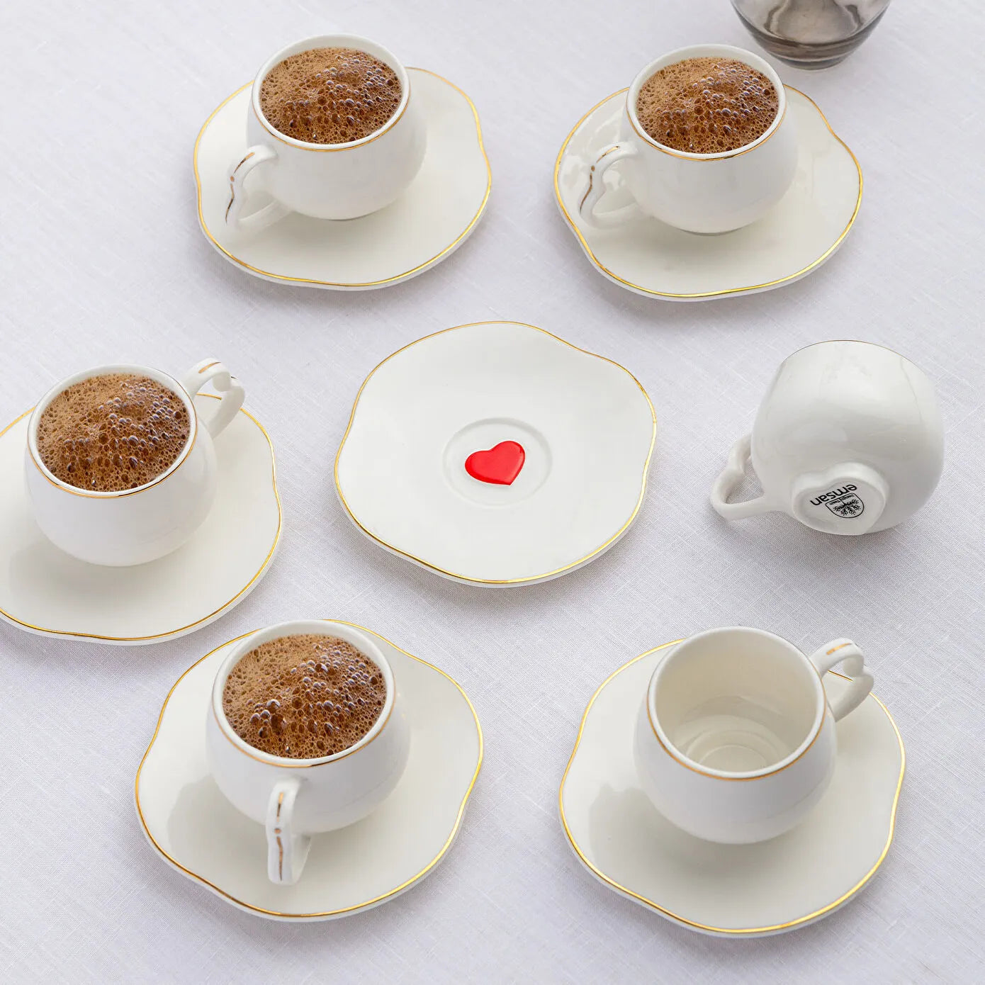 Heart to Heart 6-Piece Coffee Cup Set 90 ml