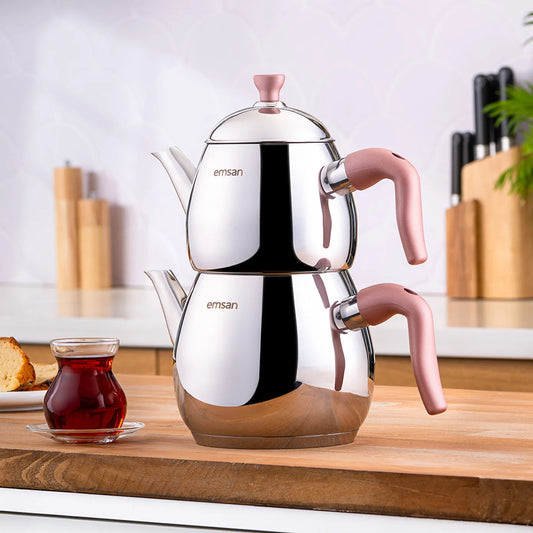 Emsan Duru Mini Teapot Set Black 0.75 - 1.5 Lt