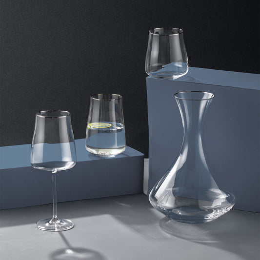 Emsan Brillante 19 Piece Glass Set Platinum