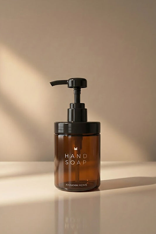 Amber Glass 250 ml Hand Soap Dispenser