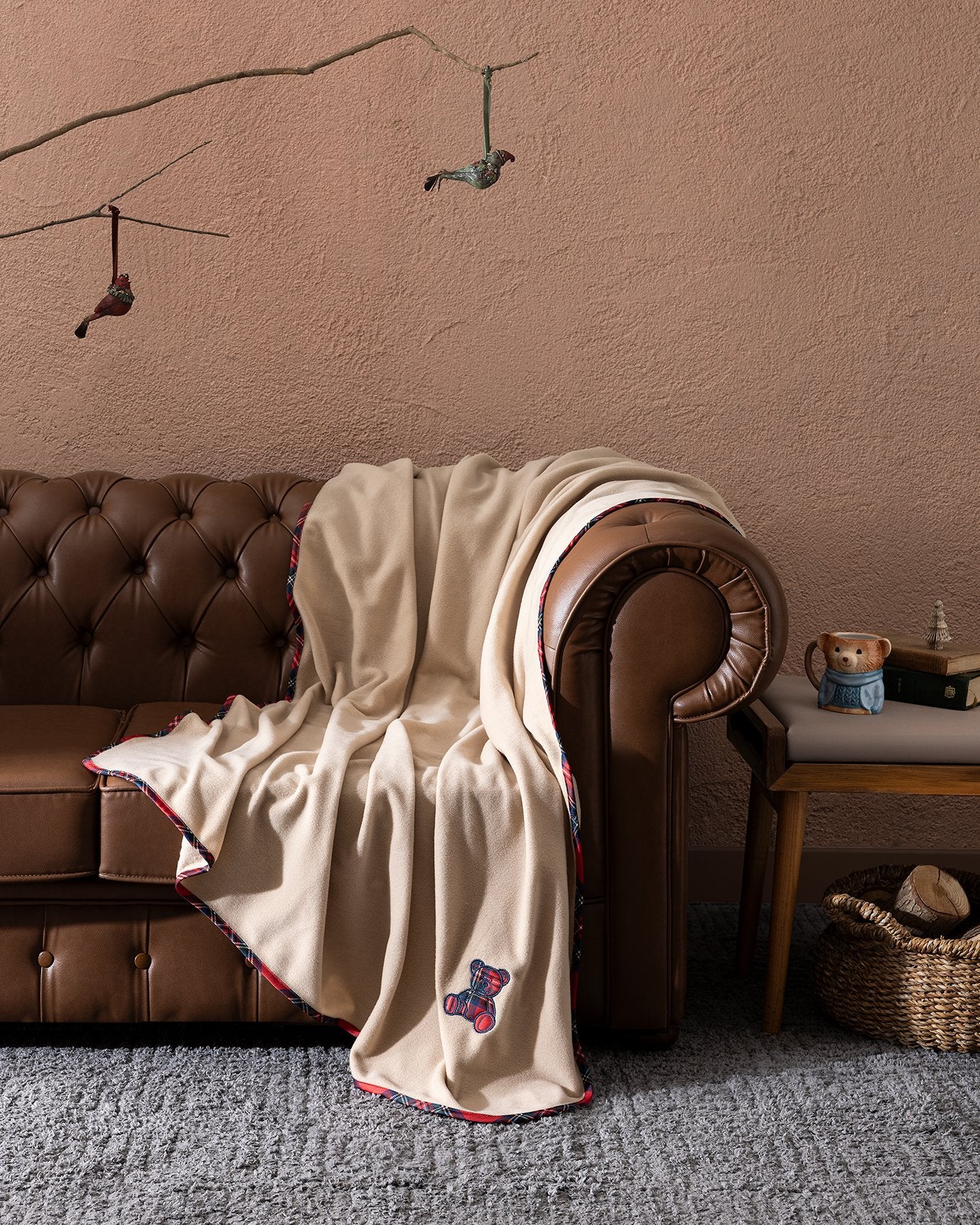 Tanise Sofa Throw - Beige