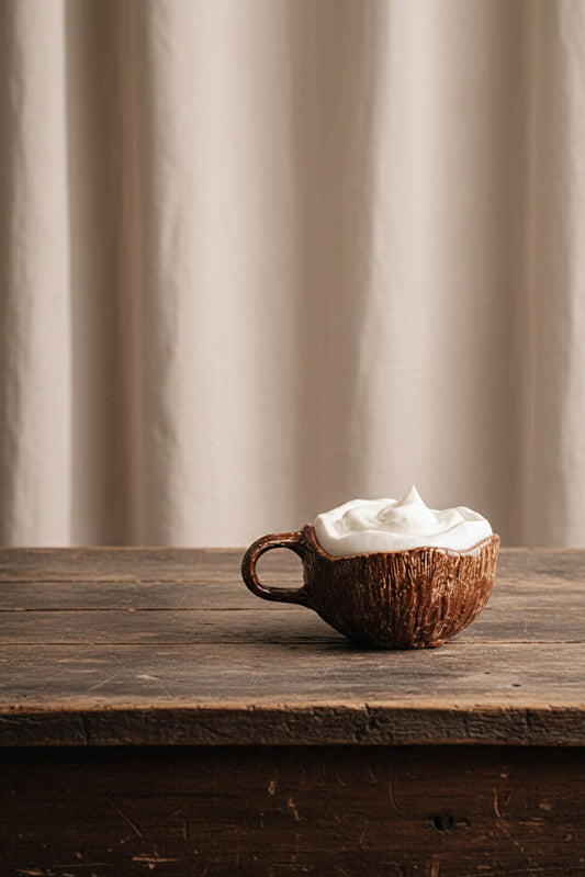 Handmade Ceramic Coconut Mug / Cup
