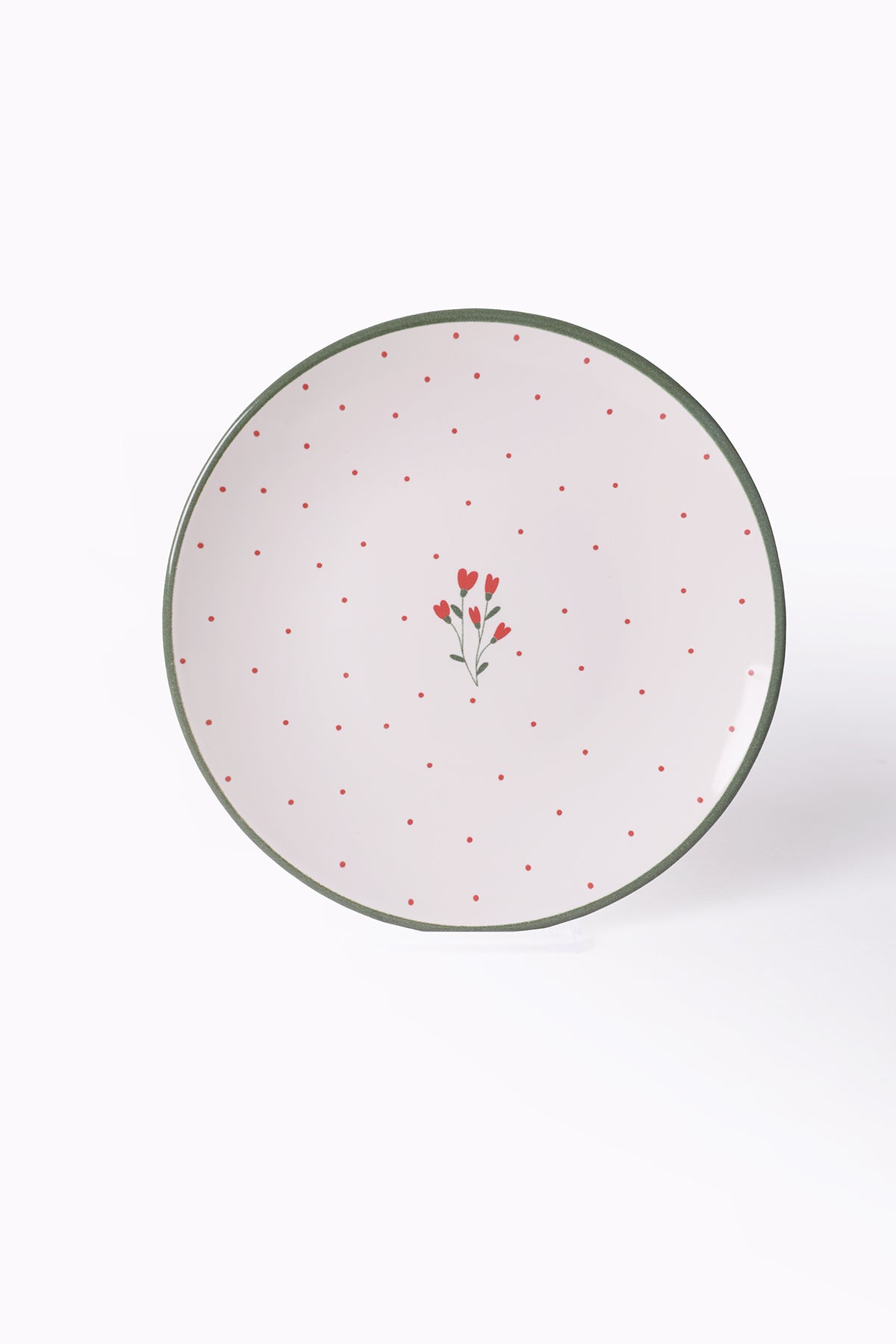 Red Bloom Dessert Plate 20 cm 4 Pieces