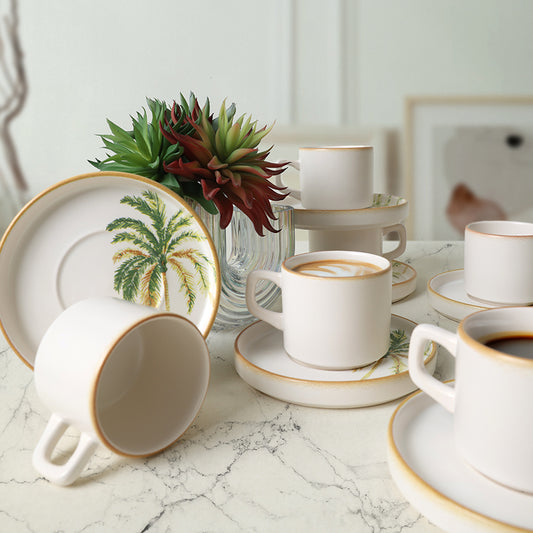Bronze Palmiye Stackable Tea 6 Person Set