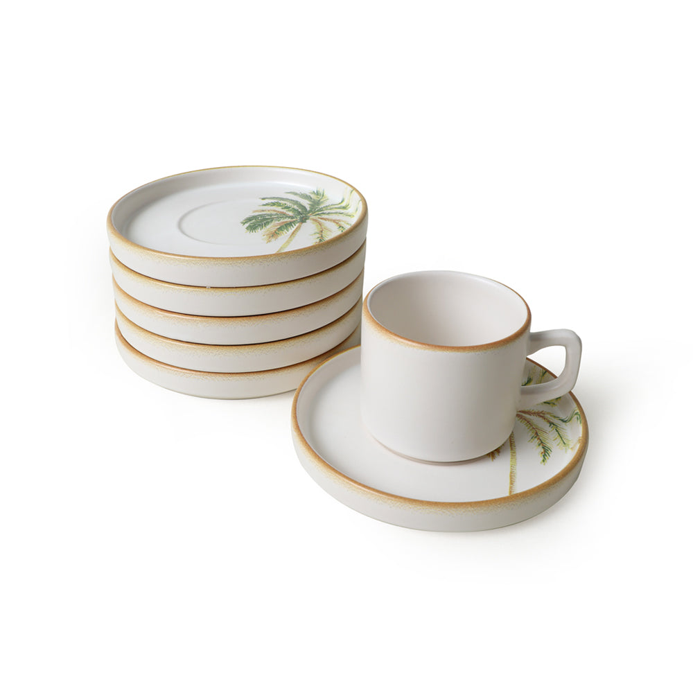 Bronze Palmiye Stackable Tea 6 Person Set