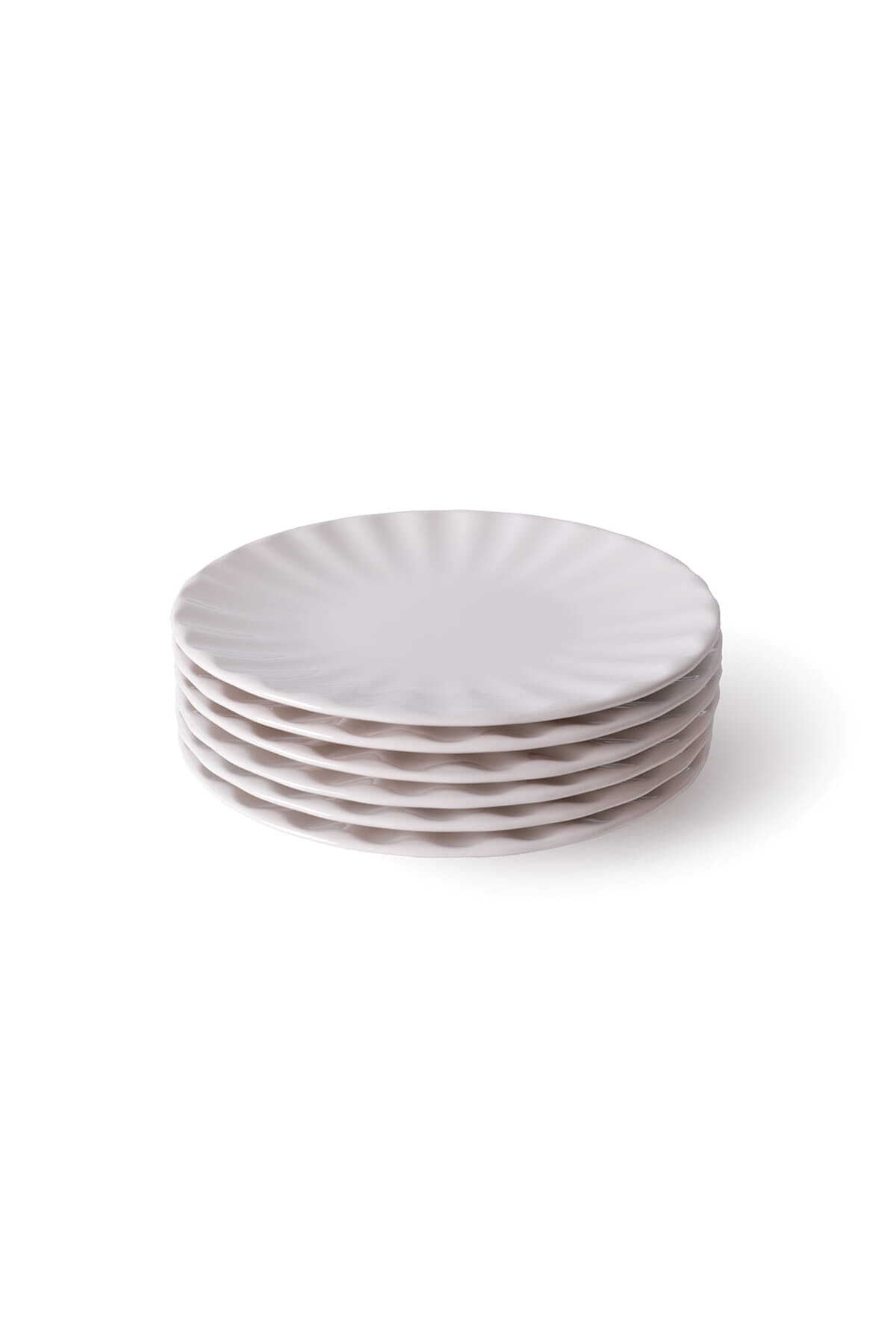 White Sirius Serving Plate 27 cm 6 Pieces