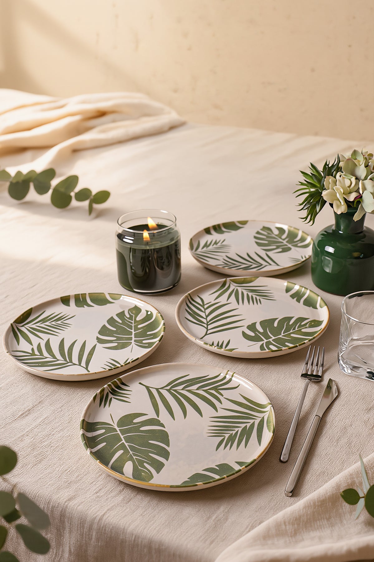Forest Nordic Plate 22 cm 4 Pieces
