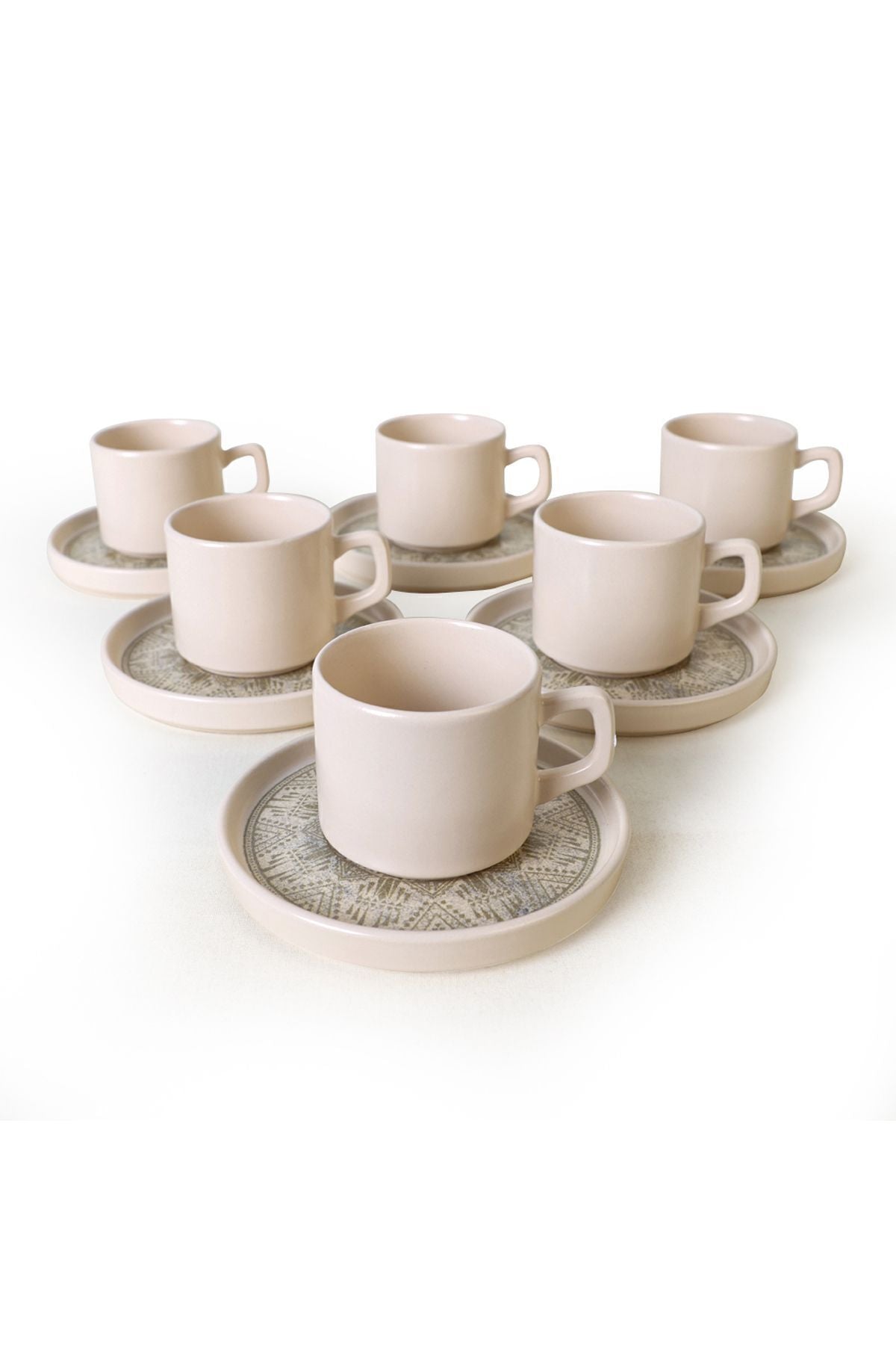 Groundlace Stackable Tea Set 12 Pieces for 6 People