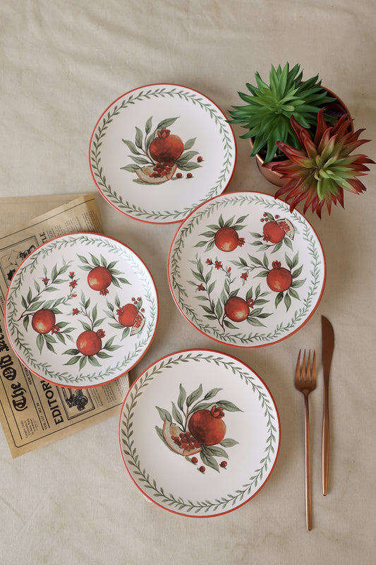 Pomegrenate Aegean Dessert Plate 20 cm 4 Pieces
