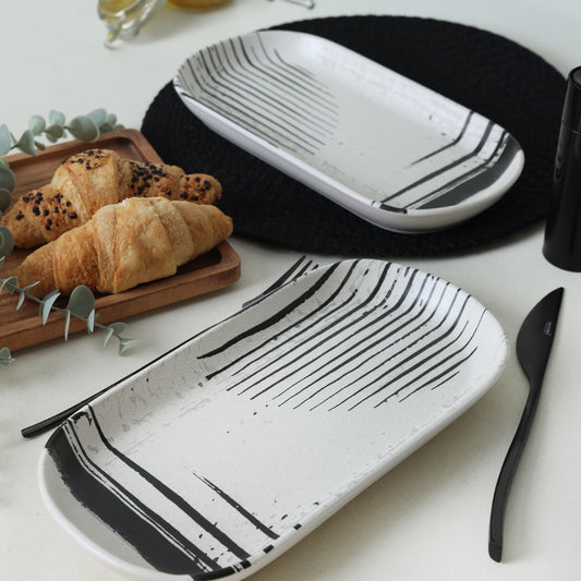 Noyan Boat Plate 26 Cm 2 Pieces
