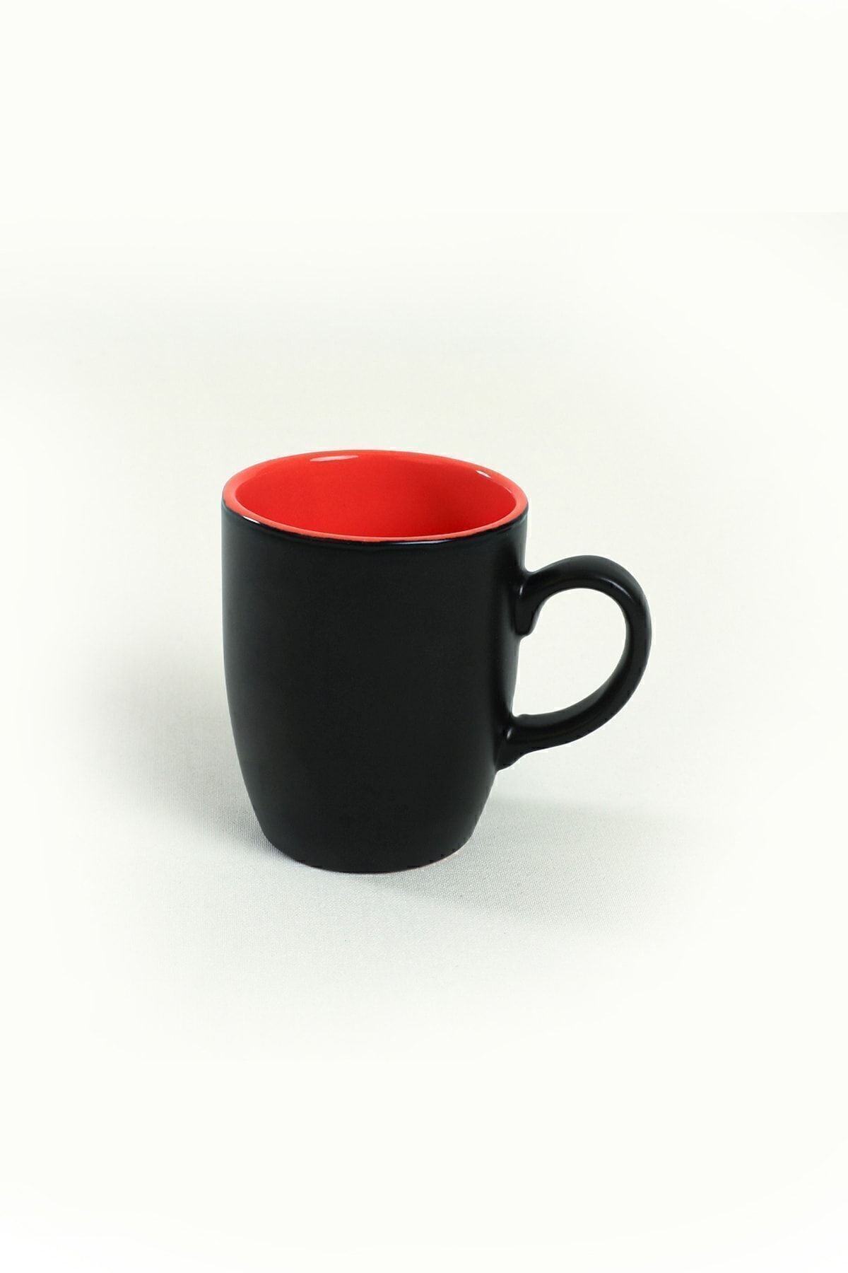 Matte Black/Orange Cloud Mug, 9 cm, 6 Pieces